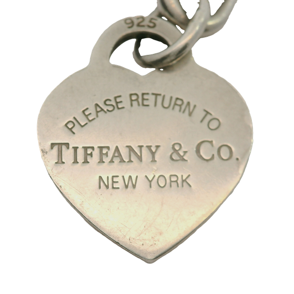Sterling Silver Tiffany & Co. Return to Tiffany Heart Tag Bracelet.  7 Inches Image 2 Chipper's Jewelry Bonney Lake, WA
