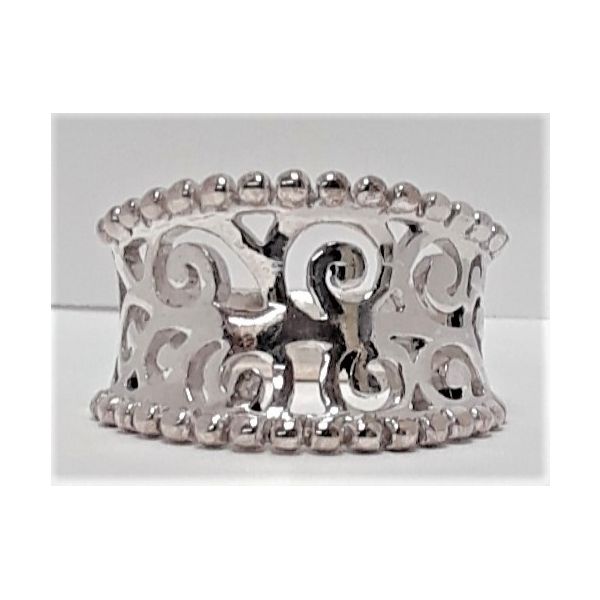Sterling Silver Ring with Swirls and Beads, Size 9 Chipper's Jewelry Bonney Lake, WA