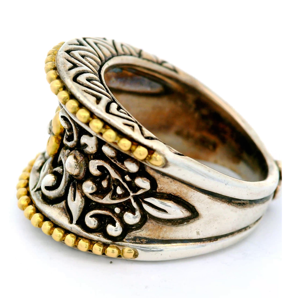 Sterling Silver 18K Gold Accent, Ring, size 8 Image 2 Chipper's Jewelry Bonney Lake, WA