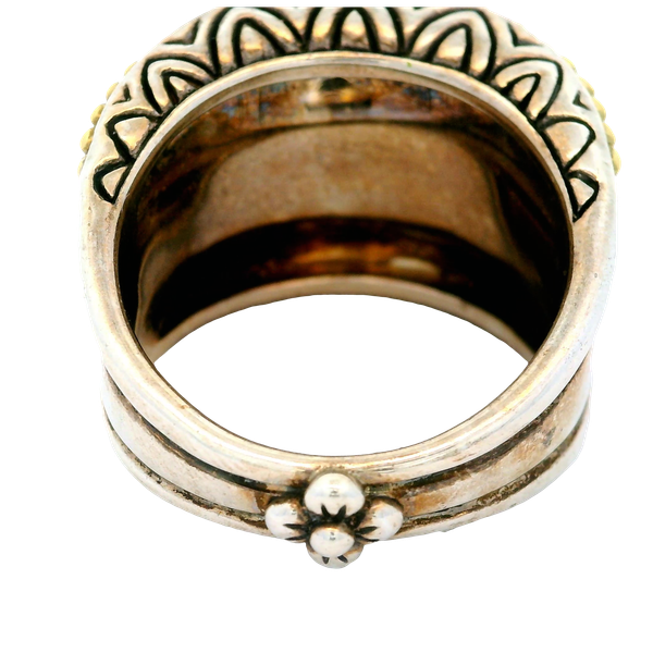 Sterling Silver 18K Gold Accent, Ring, size 8 Image 3 Chipper's Jewelry Bonney Lake, WA