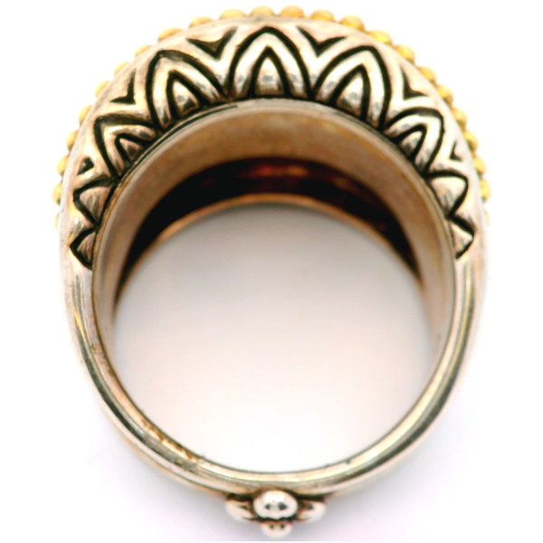 Sterling Silver 18K Gold Accent, Ring, size 8 Image 4 Chipper's Jewelry Bonney Lake, WA