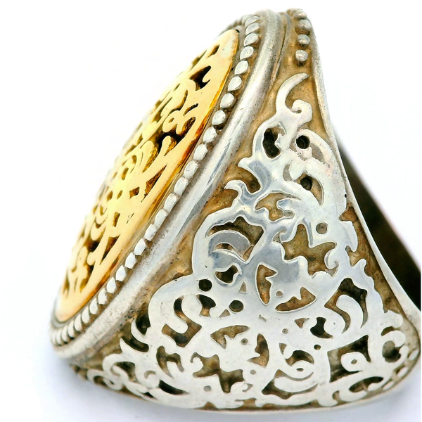 Sterling Silver 18K Gold Accent, Ring, size 9.5 Image 2 Chipper's Jewelry Bonney Lake, WA