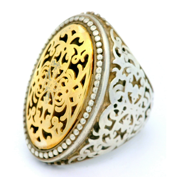 Sterling Silver 18K Gold Accent, Ring, size 9.5 Chipper's Jewelry Bonney Lake, WA