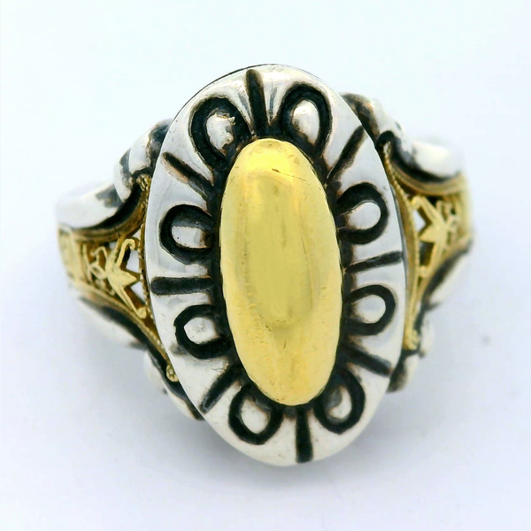Sterling Silver 18K Gold Accent, Ring, size 6.5 Image 3 Chipper's Jewelry Bonney Lake, WA