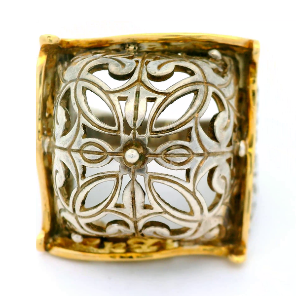 Sterling Silver 18K Gold Accent, Ring, size 9 Image 3 Chipper's Jewelry Bonney Lake, WA