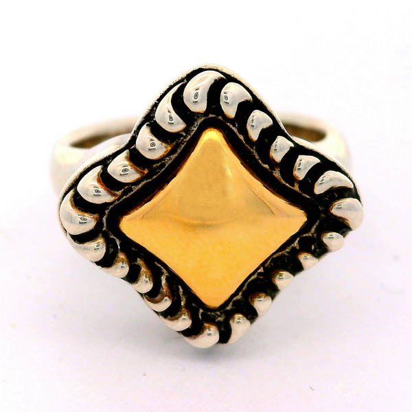 Sterling Silver 18K Gold Accent  Ring, size 7 Chipper's Jewelry Bonney Lake, WA