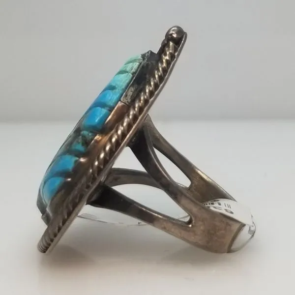 Native American Turquoise Ring Image 2 Chipper's Jewelry Bonney Lake, WA