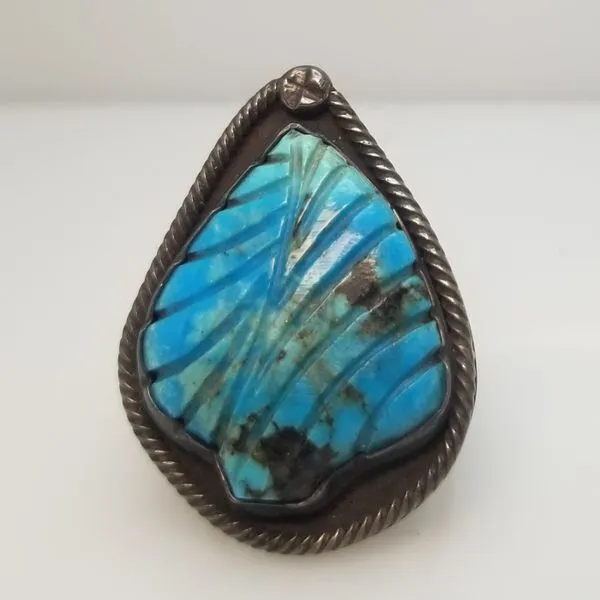 Native American Turquoise Ring Chipper's Jewelry Bonney Lake, WA