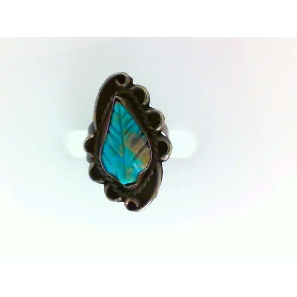 Native American Turquoise Sterling Silver Ring Chipper's Jewelry Bonney Lake, WA