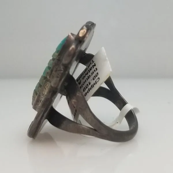 Native American Turquoise Ring Image 2 Chipper's Jewelry Bonney Lake, WA