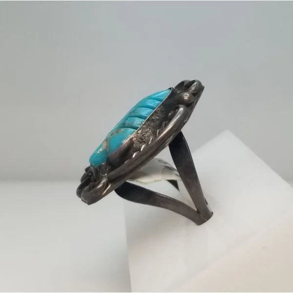 Native American Turquoise Ring Image 2 Chipper's Jewelry Bonney Lake, WA