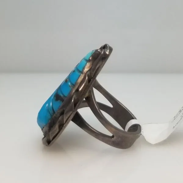 Native American Turquoise Ring Image 2 Chipper's Jewelry Bonney Lake, WA