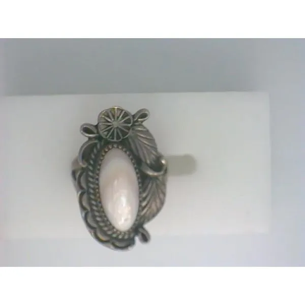 Native American Ring Pink Mollusk Chipper's Jewelry Bonney Lake, WA