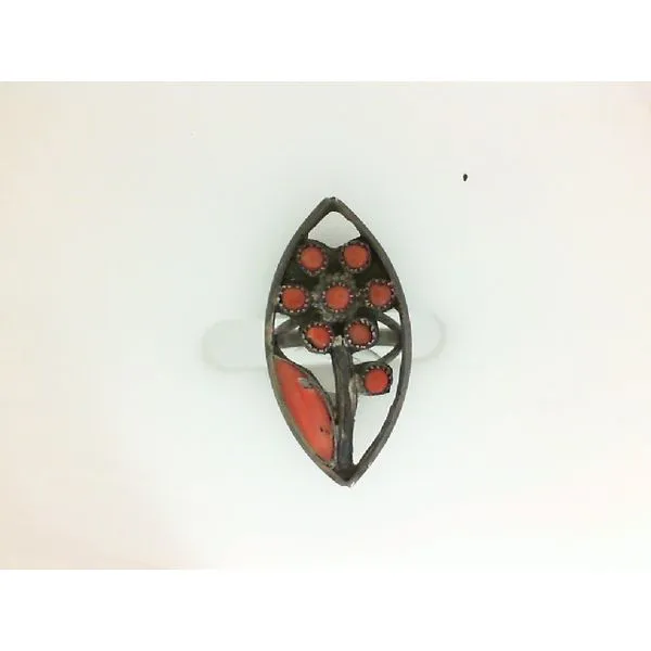 Sterling Silver Zuni Petit Point Flower Ring Chipper's Jewelry Bonney Lake, WA