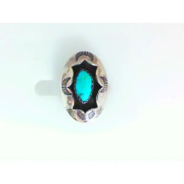 Genuine Turquoise Native American Sterling Silver Ring Chipper's Jewelry Bonney Lake, WA