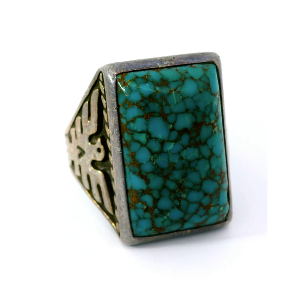 Rare Red Mountain Turquoise Sterling Silver Ring Image 2 Chipper's Jewelry Bonney Lake, WA