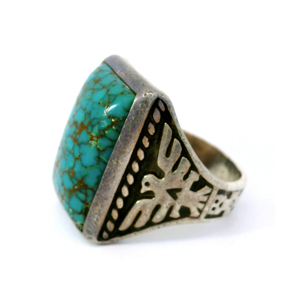 Rare Red Mountain Turquoise Sterling Silver Ring Image 3 Chipper's Jewelry Bonney Lake, WA