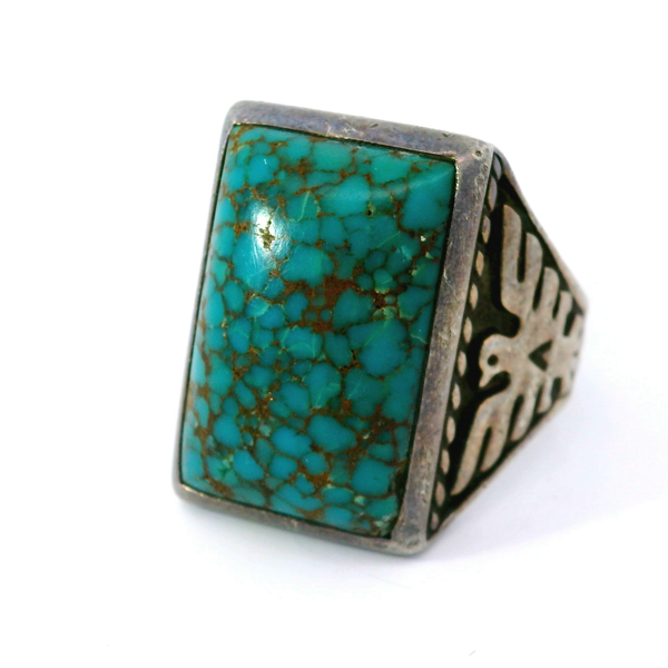 Rare Red Mountain Turquoise Sterling Silver Ring Chipper's Jewelry Bonney Lake, WA