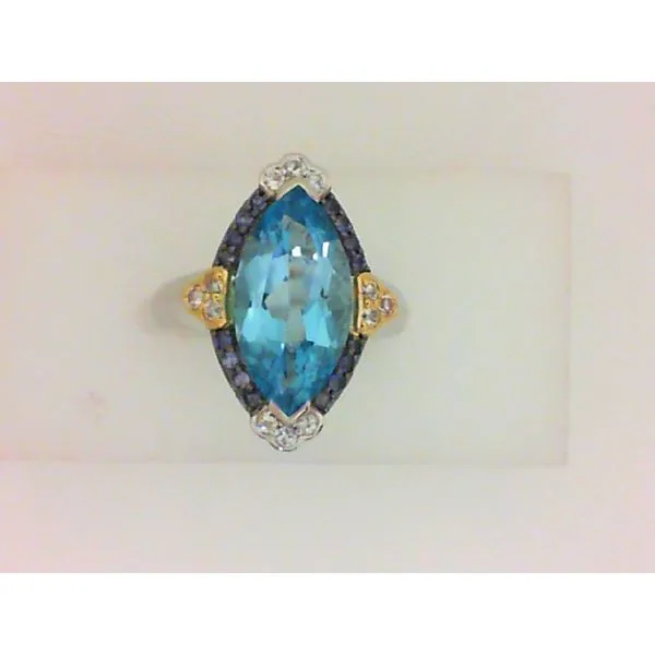Sky Blue Topaz and Iolite Sterling Silver Ring Chipper's Jewelry Bonney Lake, WA