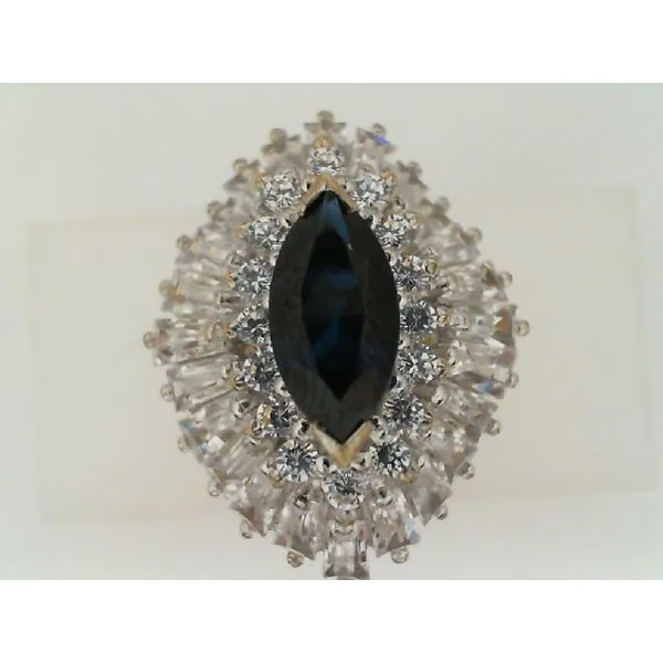 925 Silver Blue Center Stone Ring Chipper's Jewelry Bonney Lake, WA