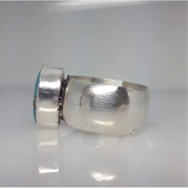 Turquoise Sterling Silver Band Ring Image 2 Chipper's Jewelry Bonney Lake, WA