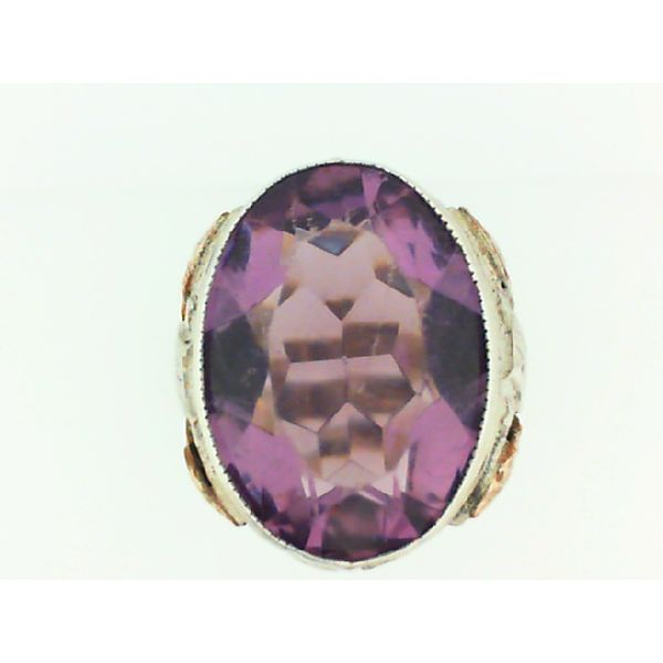 Black Hills Silver Ring with Purple Stone Image 3 Chipper's Jewelry Bonney Lake, WA