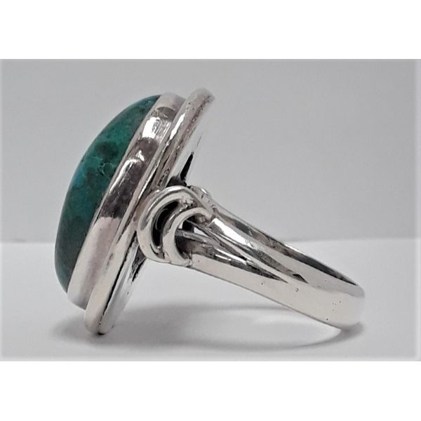 Sterling Silver Azurite Ring Image 2 Chipper's Jewelry Bonney Lake, WA