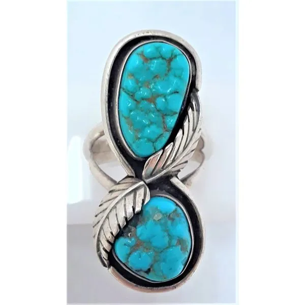 Sterling Silver Natural Turquoise Ring Chipper's Jewelry Bonney Lake, WA