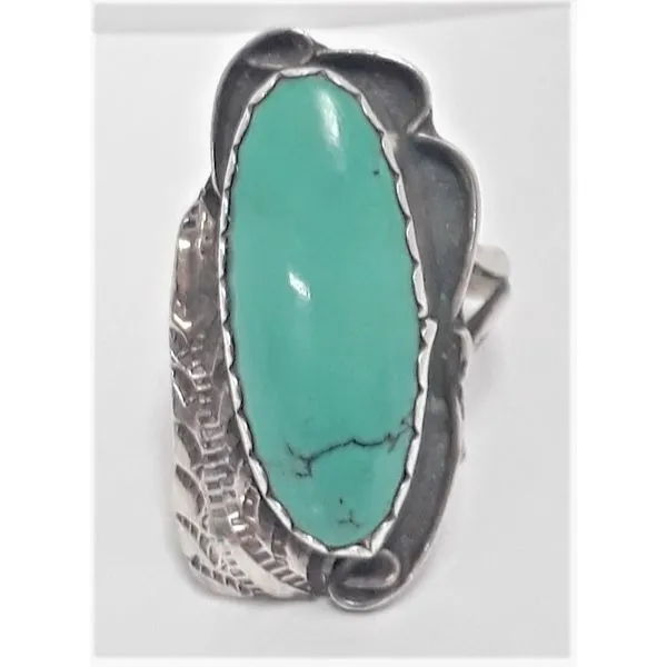 Sterling Silver Turquoise Ring Chipper's Jewelry Bonney Lake, WA