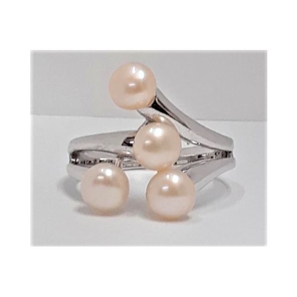 Sterling Silver Freshwater Button Pearl Ring Chipper's Jewelry Bonney Lake, WA