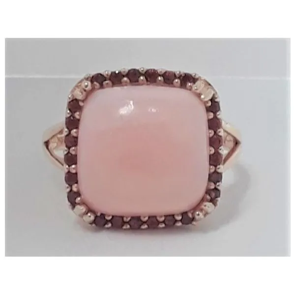 Yellow Tone Sterling Silver Pink and Red Stone Ring Chipper's Jewelry Bonney Lake, WA