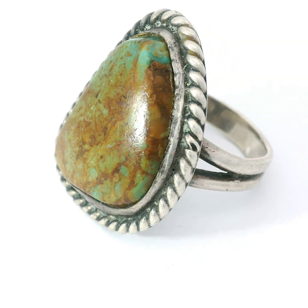 Native American Sterling Silver Turquoise Ring Image 3 Chipper's Jewelry Bonney Lake, WA