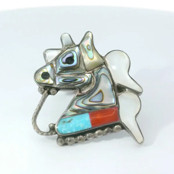 Vintage Sterling Zuni Horse Ring Sz. 7 Chipper's Jewelry Bonney Lake, WA