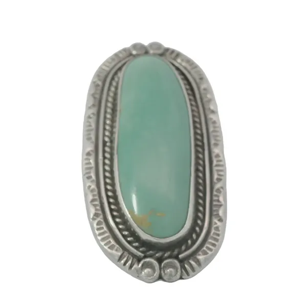 Vintage Native American Turquoise Ring Sz. 9 Image 2 Chipper's Jewelry Bonney Lake, WA