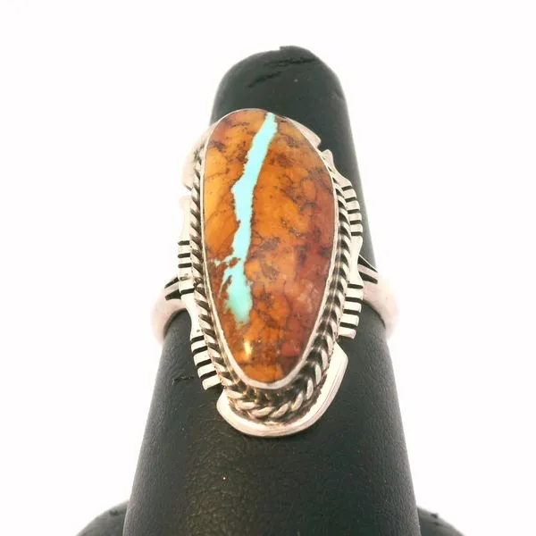 Turquoise Sterling Silver Ring Chipper's Jewelry Bonney Lake, WA