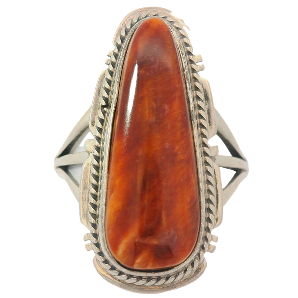 Vintage Native American Spiny Oyster Shell Ring Chipper's Jewelry Bonney Lake, WA
