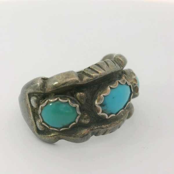 Vintage Native American Turquoise Ring Image 3 Chipper's Jewelry Bonney Lake, WA