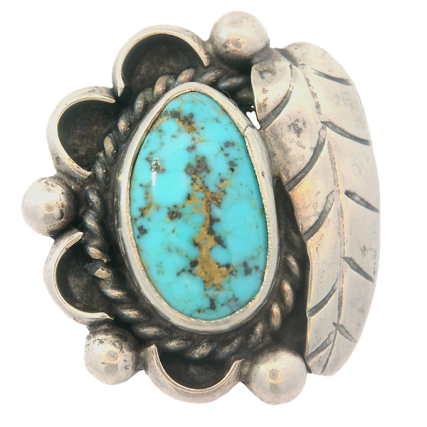 Vintage Native American Turquoise Ring Chipper's Jewelry Bonney Lake, WA