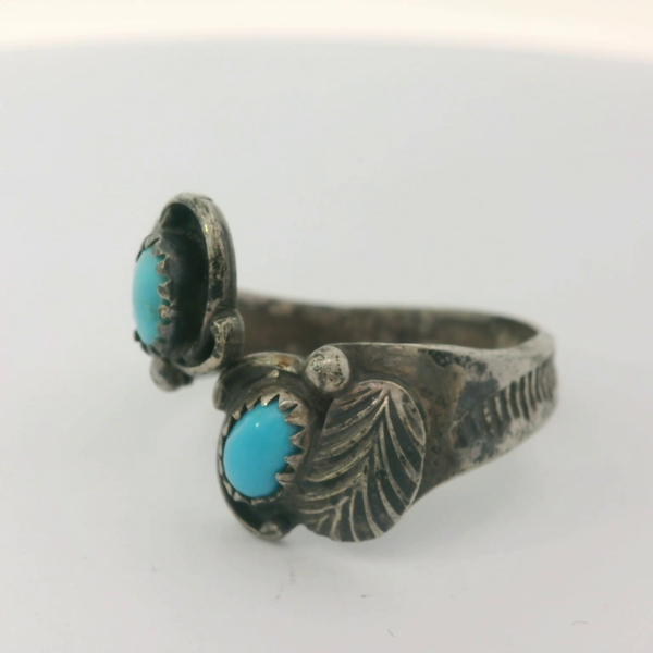 Vintage Native American Turquoise Ring Sz.9 Image 4 Chipper's Jewelry Bonney Lake, WA