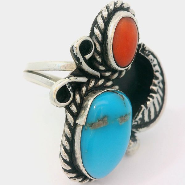 Vintage Native American Turquoise Ring Sz.9 Chipper's Jewelry Bonney Lake, WA
