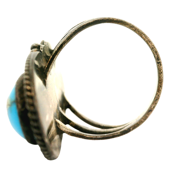 Vintage Native American Turquoise Ring Sz. 7 Image 2 Chipper's Jewelry Bonney Lake, WA