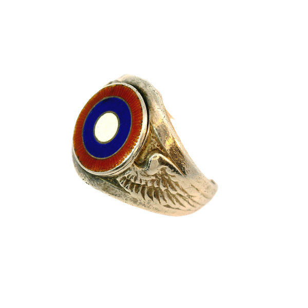 Sterling Silver British Mod Target Ring, Size 8.75 Image 2 Chipper's Jewelry Bonney Lake, WA