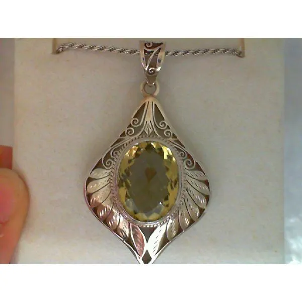 Lemon Topaz Sterling Silver Pendant/Charm Chipper's Jewelry Bonney Lake, WA