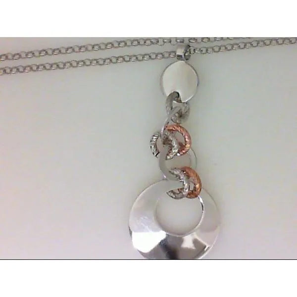 SS Rose Gold Plated Frieda Necklace 16" Chipper's Jewelry Bonney Lake, WA