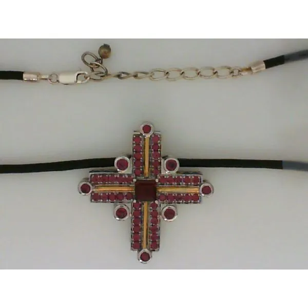Raquel Welch Sterling Silver Cross Pendant with 18K Accent Image 3 Chipper's Jewelry Bonney Lake, WA