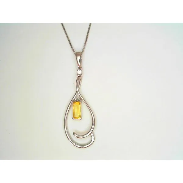 Sterling Silver Yellow Sapphire Pendant or Charm Chipper's Jewelry Bonney Lake, WA