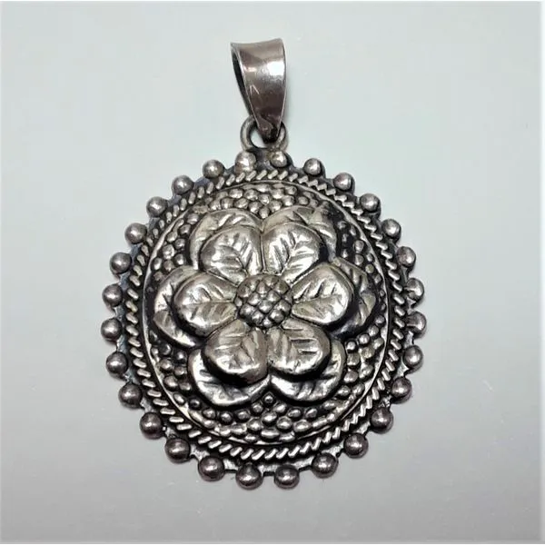 Sterling Silver Floral Pendant Chipper's Jewelry Bonney Lake, WA