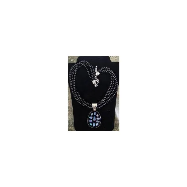 Sterling Silver Opal Doublet Pendant Image 3 Chipper's Jewelry Bonney Lake, WA