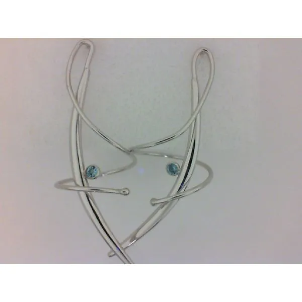 SS BlueTopaz Swirl Earrings Chipper's Jewelry Bonney Lake, WA