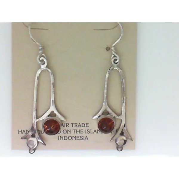 Sterling Silver Amber Earrings Chipper's Jewelry Bonney Lake, WA